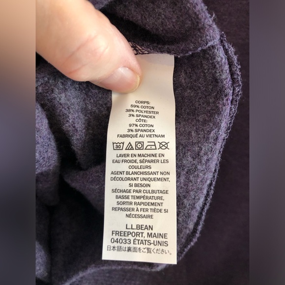 L. L. Bean Cozy Pullover, Cowl Neck, Women’s Size Large - Picture 7 of 8